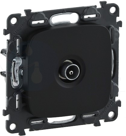 Розетка телевизионная Valena Allure (TV, звезда, под рамку, с/у, антрацит) Legrand 753971