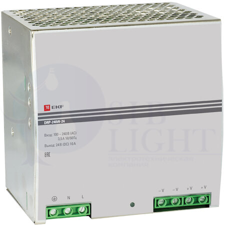 Блок питания 24В PROxima EKF drp-240w-24