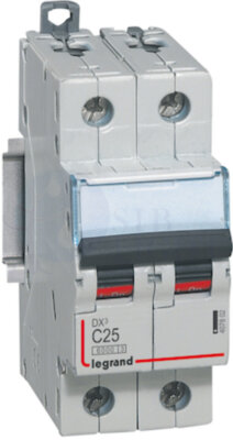 Автомат 2P 25А DX3 (6 кА, C) Legrand 407802