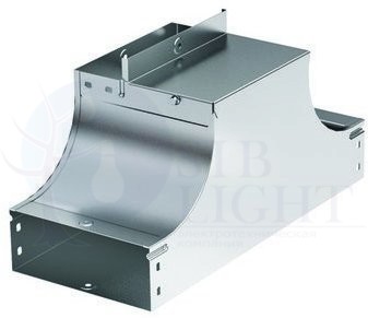 Т-Ответвитель вверх (плоский) TSS 150/80 в комплекте с крепежными элементами и соединительными пластинами, необходимыми для монтажа, ДКС 37223KHDZ