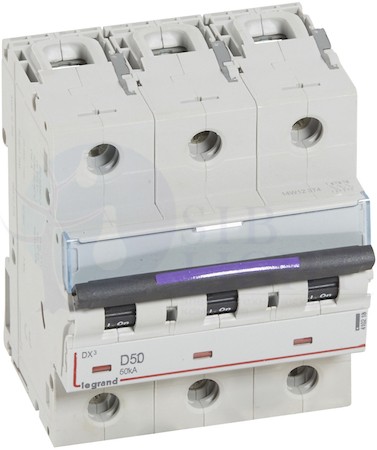 DX3 Автоматический выключатель 50кА 50А 3P D Legrand 410218