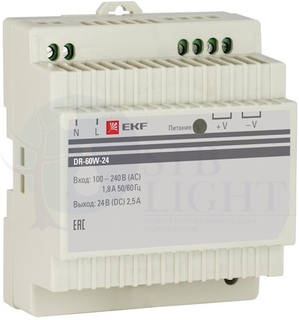 Блок питания 24В PROxima EKF dr-60w-24