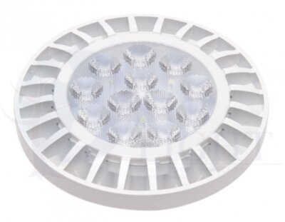 Лампа светодиодная (LED) с отражателем d111мм G53 38  12Вт 220-230В прозрачная тепло-белая желтая 3000К Jazzway 1036155
