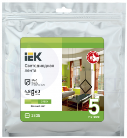 Лента светодиодная 5м LSR-2835G60-4,8-IP65-12В IEK