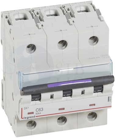 Автоматический выключатель 3 полюса, 63А, C, 50 кА Legrand 410167