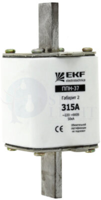 Плавкая вставка ППН-37 400/125А габарит 2 PROxima EKF fus-37/400/125