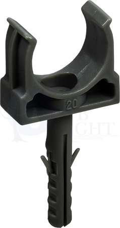 Держатель с защёлкой и дюбелем CT20 (без винта) IEK CTA10MP-CT20-K41-100