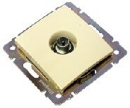Розетка телевизионная Valena DIY (TV, под рамку, с/у, звезда, алюминий) Legrand 694345