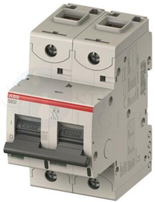 Автомат 2P 80А S800 (25 кА, D) ABB 2CCS882001R0801
