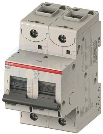 Автомат 2P 80А S800 (25 кА, D) ABB 2CCS882001R0801