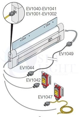 Выключатель концевой+вилка 2 пол (шт) ABB EV1042