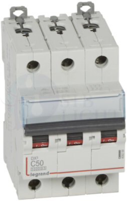 Автомат 3P 50А DX3 (16 кА, C) Legrand 409259