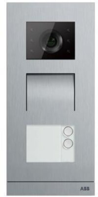 Станция вызова, видео, одноклавишная, со считывателем NFC/IC, сталь ABB M21322P1-S