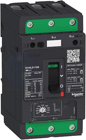 АВТ.ВЫКЛ GV4LE С МАГНИТНЫМ РАСЦЕПИТЕЛЕМ 7A 50kA ЗАЖИМ EVERLINK Schneider Electric GV4LE07N