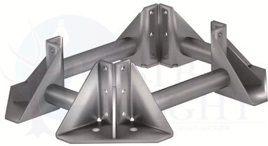 Основание сдвоенной колонны опорной конструкции (кабельной эстакады) BTL-20, горячеоцинкованное DKC ДКС BTG2002HDZ
