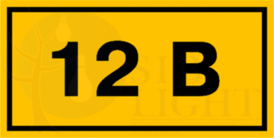 Знак 12В 35*100мм IEK YPC10-0012V-3-021