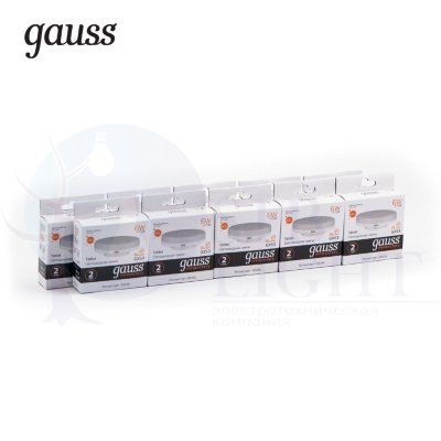 Лампа Gauss LED Elementary GX53 6W 440lm 3000K 1/10/100