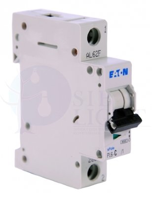 Автоматический выключатель PL6 1P 6А (C) 6кА, EATON 0000286530