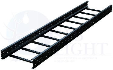 Лоток лестничный 200x500, лонжерон 2 мм, L 6 м, горячий цинк DKC ДКС ULH625HDZ