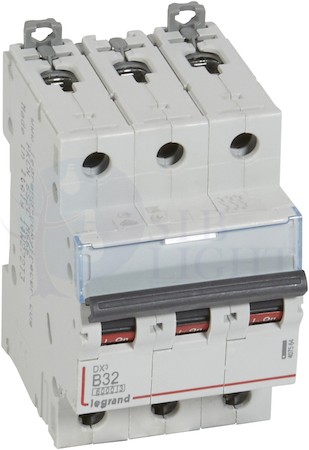 Автомат 3P 32А DX3 (10 кА, B) Legrand 407564
