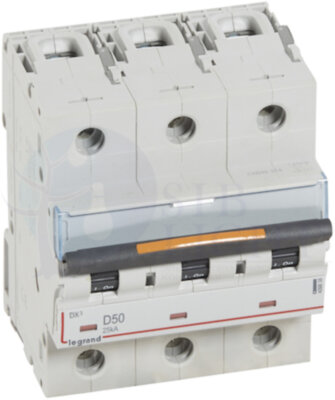 Автомат 3P 50А DX3 (25 кА, D) Legrand 409838