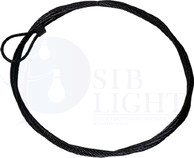 Трос стальной с петлей 10м IEK CLP1M-SRL-2-10