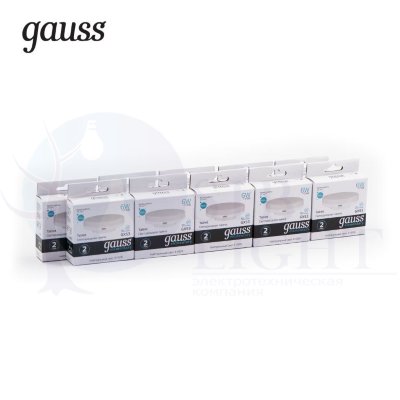 Лампа Gauss LED Elementary GX53 6W 460lm 4100K 1/10/100