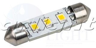 Автолампа ARL-F37-3E White (10-30V, 3 LED 2835)