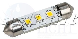 Автолампа ARL-F37-3E White (10-30V, 3 LED 2835)