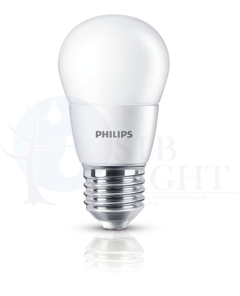Светодиодная лампа Philips E27 3W = 20W теплый свет Essential