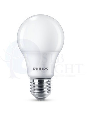 Светодиодная лампа Philips E27 10W = 65W холодный свет Ecohome арт. 929001954807