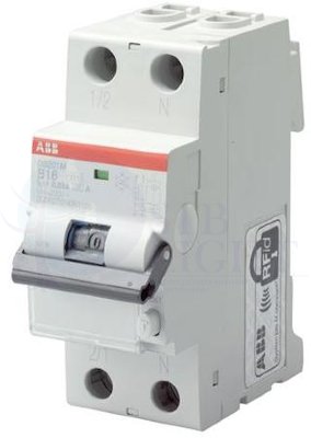 Дифференциальный автомат 1P+N 10А DS201 (тип AC, 4.5 кА) ABB 2CSR245040R1104