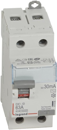 Выключатель дифференциального тока 2P 63А 0.03А DX3 (тип AC) Legrand 411506