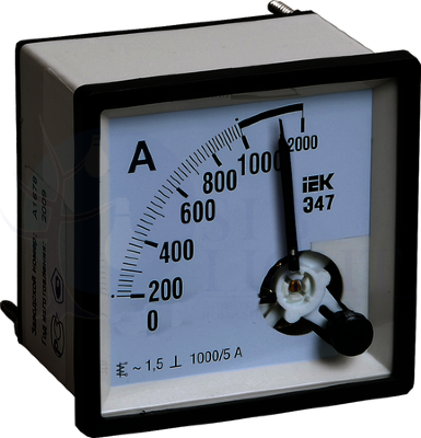 Амперметр Э47 100-5А кл точн 1 5 96х96мм IEK IPA20-6-0100-E