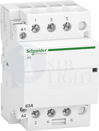 МОДУЛЬНЫЙ КОНТАКТОР iCT63A 3НО 220/240В АС 50ГЦ Schneider Electric A9C20863