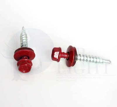 Саморез кровельный со сверлом 4.8х35 RAL-3011 (темно- красн.) (уп.250шт) контейнер БМ 1010609 БАЛТИЙСКИЕ МЕТИЗЫ 1010609