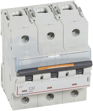 Автомат 3P 32А DX3 (25 кА, C) Legrand 409784