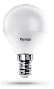 Лампа светодиодная LED8-G45/830/E14 8Вт шар 3000К тепл. бел. E14 720лм 170-265В Camelion 12391