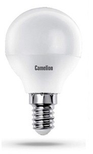 Лампа светодиодная LED8-G45/830/E14 8Вт шар 3000К тепл. бел. E14 720лм 170-265В Camelion 12391