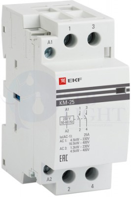 Контактор модульный КМ 63А NО+NC (2 мод.) PROxima EKF km-2-63-11