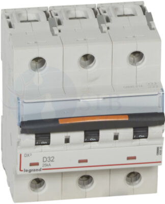 Автомат 3P 32А DX3 (25 кА, D) Legrand 409836