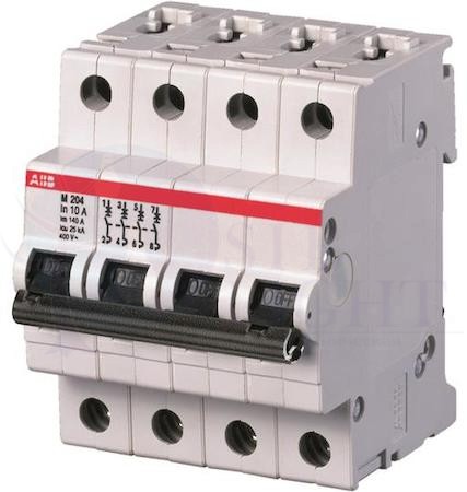 Автомат 4P 25А M200 (25 кА, K) ABB 2CDA284799R0251