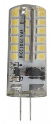 Лампа светодиодная LED 3.5Вт JC 4000К G4 нейтральный капсула 12V ERA Б0033196