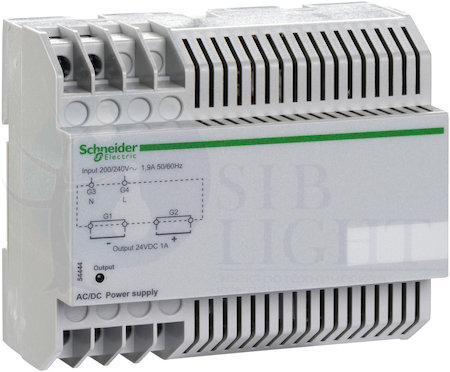 220 VAC МОДУЛЬ ВНЕШНЕГО ПИТАНИЯ 24 В ПОСТ ТОКА Schneider Electric 54444
