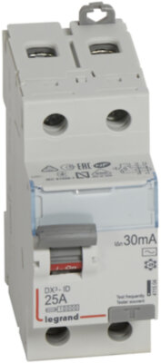 Выключатель дифференциального тока 2P 25А 0.03А DX3 (тип AC) Legrand 411504