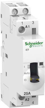 МОДУЛЬНЫЙ КОНТАКТОР С РУЧНЫМ УПРАВЛЕНИЕМ iCT25A 2Н Schneider Electric A9C21732