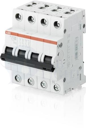S203 Автоматический выключатель 3P+N 80А (C) 6kA ABB 2CDS253103R0804