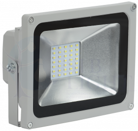 Прожектор светодиодный СДО 05-20 SMD IP65 серый IEK