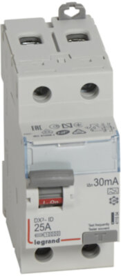 Выключатель дифференциального тока 2P 25А 0.03А DX3 (тип А) Legrand 411554