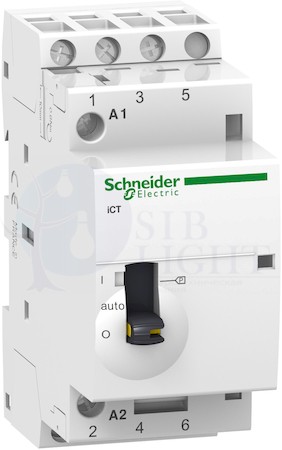МОДУЛЬНЫЙ КОНТАКТОР С РУЧНЫМ УПРАВЛЕНИЕМ iCT25A 3Н Schneider Electric A9C21833